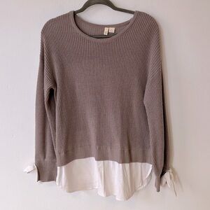 Anthropologie Moth Tie Sleeve Sweater Size Medium